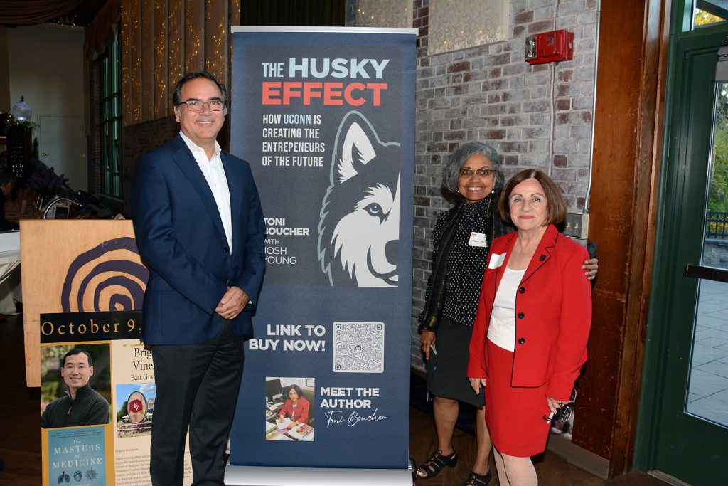 Toni Boucher and 2 UConn entrepreneurs